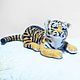 Tiger. felted toy made of wool. Felted Toy. Natalya Gorshkova Cute toys felting. Online shopping on My Livemaster.  Фото №2
