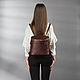 Womens leather backpack 'Felicia' (antique brown). Backpacks. Russian leather Guild. My Livemaster. Фото №5
