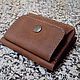 Wallet small leather. Purse antique. Genuine leather, Wallets, St. Petersburg,  Фото №1