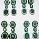 Order Emerald long earrings with stones. Beaded jewelry by Mariya Klishina. Livemaster. . Earrings Фото №3