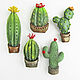 Order Cactus author's brooch made of polymer clay, brooch with cactus. Bionika - Polymer Clay Jewelry (Bionika). Livemaster. . Brooches Фото №3