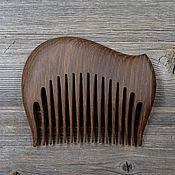 Сувениры и подарки handmade. Livemaster - original item Comb for hair from bog oak. Handmade.