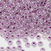 Материалы для творчества handmade. Livemaster - original item Czech beads 10/0 Lilac Ceylon 10 g 37328 Preciosa. Handmade.