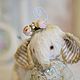 Слоник ангел Сонечка. Серия "Шебби". Мишки Тедди. Vintage bears Фоменко Ольга. Ярмарка Мастеров.  Фото №5