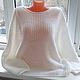 Свитер белый женский вязаный из ангоры с шерстью. Свитеры. Sweater Star Вязание на заказ.. Ярмарка Мастеров.  Фото №9