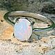 Серебряное кольцо с опалом, Кольца, Москва,  Фото №1