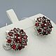 Order silver earrings with garnets. yakitoriya. Livemaster. . Earrings Фото №3