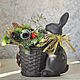 Hare with concrete planters for interior decoration Provence, Shabby, Vintage. Vases. Decor concrete Azov Garden. My Livemaster. Фото №5
