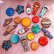 Сувениры и подарки handmade. Livemaster - original item Space gingerbread Set. Handmade.