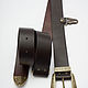 Brown leather belt. Straps. Lollypie - Modiste Cat. My Livemaster. Фото №4