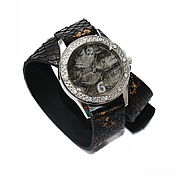 Украшения handmade. Livemaster - original item watches: Wristwatch - Natural Python. Handmade.