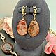 Украшения с кораллом. Окаменелый коралл. Комплекты украшений. Elena Moonlight Jewelry. Ярмарка Мастеров.  Фото №5