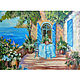 Painting Italy 'View from the veranda to the sea', Pictures, Rostov-on-Don,  Фото №1