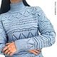 Order Isabel women's sweater, openwork, Merino wool, sky blue. SIBERIA COOL (knitting & painting) (Siberia-Cool). Livemaster. . Sweaters Фото №3