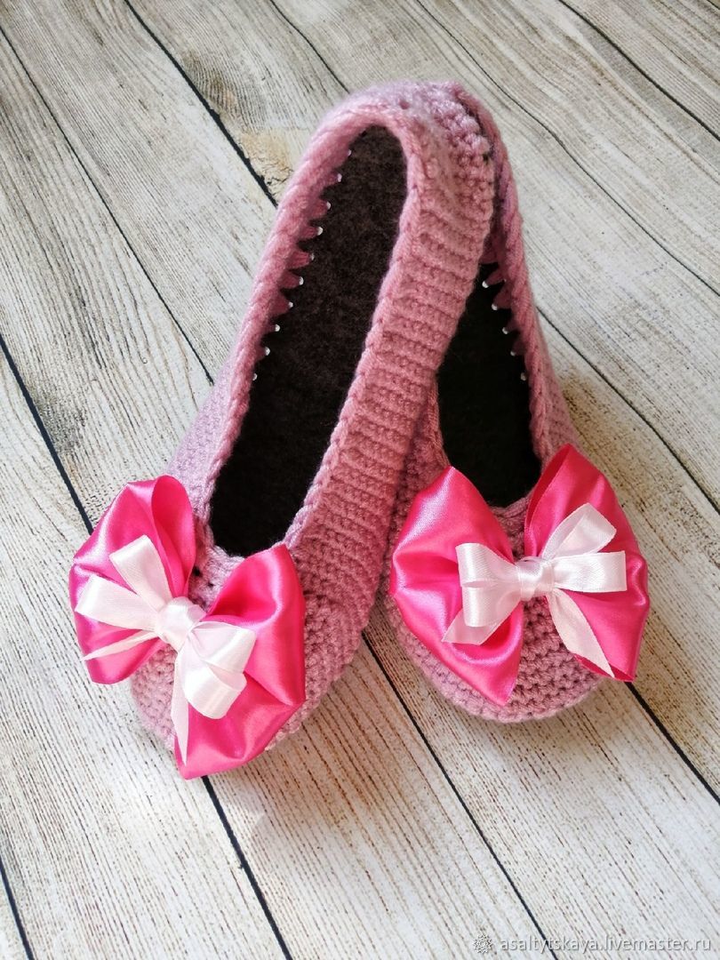 crochet ballet shoes