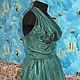 Order Plate in the style of the 60's 'Evening emerald'. Moda No Time. Livemaster. . Dresses Фото №3