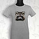 Raccoon T-Shirt. T-shirts. decades. Online shopping on My Livemaster.  Фото №2