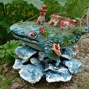 Куклы и игрушки ручной работы. Ярмарка Мастеров - ручная работа Интерьерная кукла:  Рыба-Кит. Handmade.