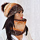 Komplekt 'Caramel' double winter hat Snood. Headwear Sets. Natalie Wool -Art. Online shopping on My Livemaster.  Фото №2