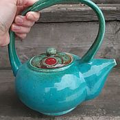 Посуда handmade. Livemaster - original item Teapot Turquoise. Handmade.