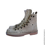 Обувь ручной работы handmade. Livemaster - original item Shoes made of Python leather TIMBERLAND. Handmade.