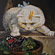 Картина маслом. Котикейка. Котенок. Картины. КАРТИНЫ Художник Василий Пискунов. Интернет-магазин Ярмарка Мастеров.  Фото №2