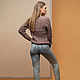 Order Brown jumper womens. SHAPAR - knitting clothes. Livemaster. . Sweaters Фото №3