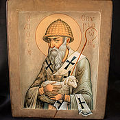 Картины и панно handmade. Livemaster - original item Wooden icon with the ark 