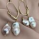Exclusive / Серьги с барочным жемчугом. Серьги классические. Anna's pearl gallery. Анна Тюренкова (annajewel). Интернет-магазин Ярмарка Мастеров.  Фото №2