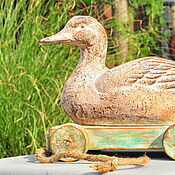 Для дома и интерьера handmade. Livemaster - original item Duck on wheels gurney cart Country Provence. Handmade.