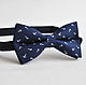 Buy dark blue tie necktie anchors on a wedding in a marine style - the tie of the groom and his friends to a summer wedding in Moscow, buy butterfly bow ties wholesale

