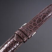 Украшения handmade. Livemaster - original item Crocodile leather watch strap, size 18*16 cm. Handmade.