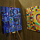 Oil painting 'Space geometry' abstraction. Pictures. Art with love (anng). Online shopping on My Livemaster.  Фото №2