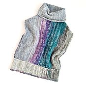 Одежда детская handmade. Livemaster - original item Children`s knitted vest in boho style, warm woolen vest. Handmade.
