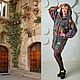 НОУ-ХАУ! Жакет "ОКОННЫЙ АЖУР С ПЛЮЩОМ". Пальто. Анна Лесникова         Luxury style. Ярмарка Мастеров.  Фото №4
