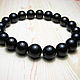 Black Charm Jet Bracelet'. Bead bracelet. Beautiful gifts for the good people (Alura-lights). My Livemaster. Фото №4