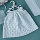 Order A gift for a newborn: a sundress for a girl and a cap, white. babyshop. Livemaster. . Gift for newborn Фото №3