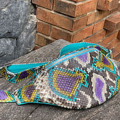 Сумки и аксессуары handmade. Livemaster - original item Waist bag leather Python. Handmade.