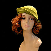 Аксессуары handmade. Livemaster - original item hats: Yoke green Apple. Handmade.