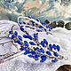  blue tiara with twigs on the sides. Tiaras. Bride.queen. Online shopping on My Livemaster.  Фото №2