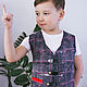 Валяный жилет для мальчика "Джентльмен". Жилет. Nataly Kara - одежда из тонкого войлока. Интернет-магазин Ярмарка Мастеров.  Фото №2