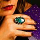 Ведьмин перстень с хризоколлой. Кольца. Aventure.Jewelry. Ярмарка Мастеров.  Фото №5
