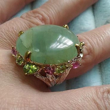 Украшения ручной работы. Ярмарка Мастеров - ручная работа Кольцо Аквамария 8. Handmade.