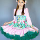 Order Dress 'Pink-green' Art.554. ModSister. Livemaster. . Childrens Dress Фото №3
