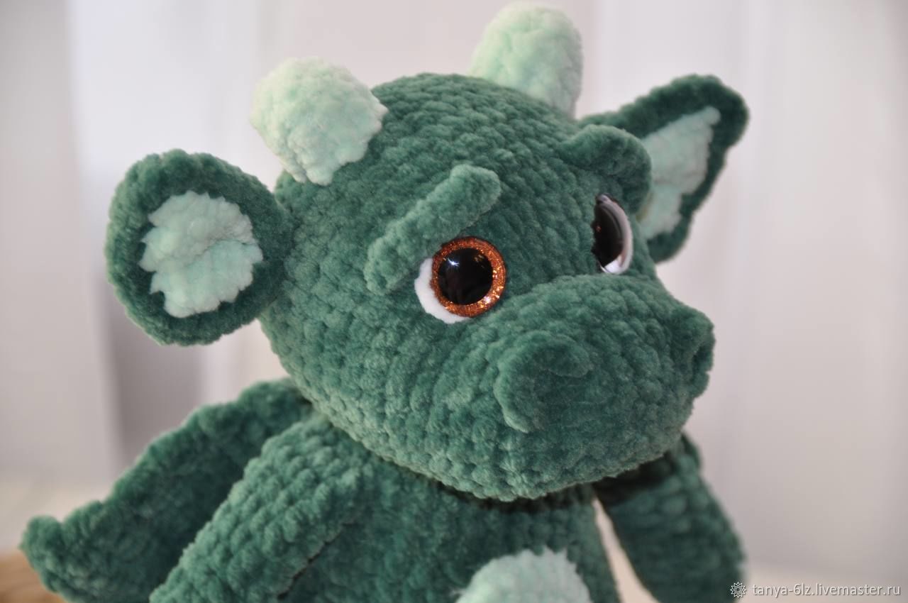 Дракон мягкая игрушка. Амигуруми дракон. Игрушка ручной работы купить в ...