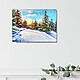 Painting Winter winter forest landscape oil palette knife. Pictures. Yulia Berseneva ColoredCatsArt. My Livemaster. Фото №4