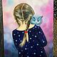 «Девочка с котёнком», Картины, Санкт-Петербург,  Фото №1