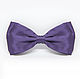 Bow tie purple satin, Ties, Moscow,  Фото №1