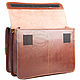 Order Men's leather briefcase 'Avantage' brown. Russian leather Guild. Livemaster. . Men\'s bag Фото №3
