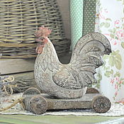 Для дома и интерьера handmade. Livemaster - original item Cockerel on a gurney decor Country Provence Farmhouse. Handmade.